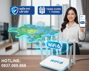 KHUYẾN MÃI LẮP MẠNG FPT QUẬN 12: MIỄN PHÍ LẮP ĐẶT, TẶNG THÁNG CƯỚC VÀ WIFI 6 TỐC ĐỘ CAO