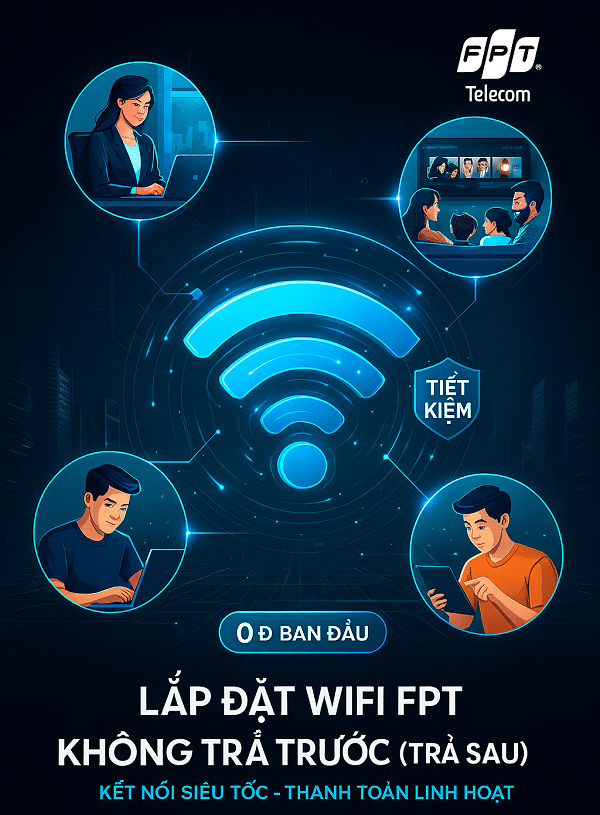 Lắp Đặt WiFi FPT Không Trả Trước (Trả Sau): Tận Hưởng Internet Tốc Độ Cao Ngay Hôm Nay!