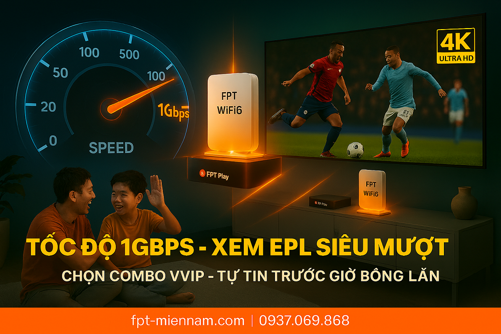 Fan Ngoại hạng Anh nên chọn Internet bao nhiêu Mbps để xem không bị giật lag?