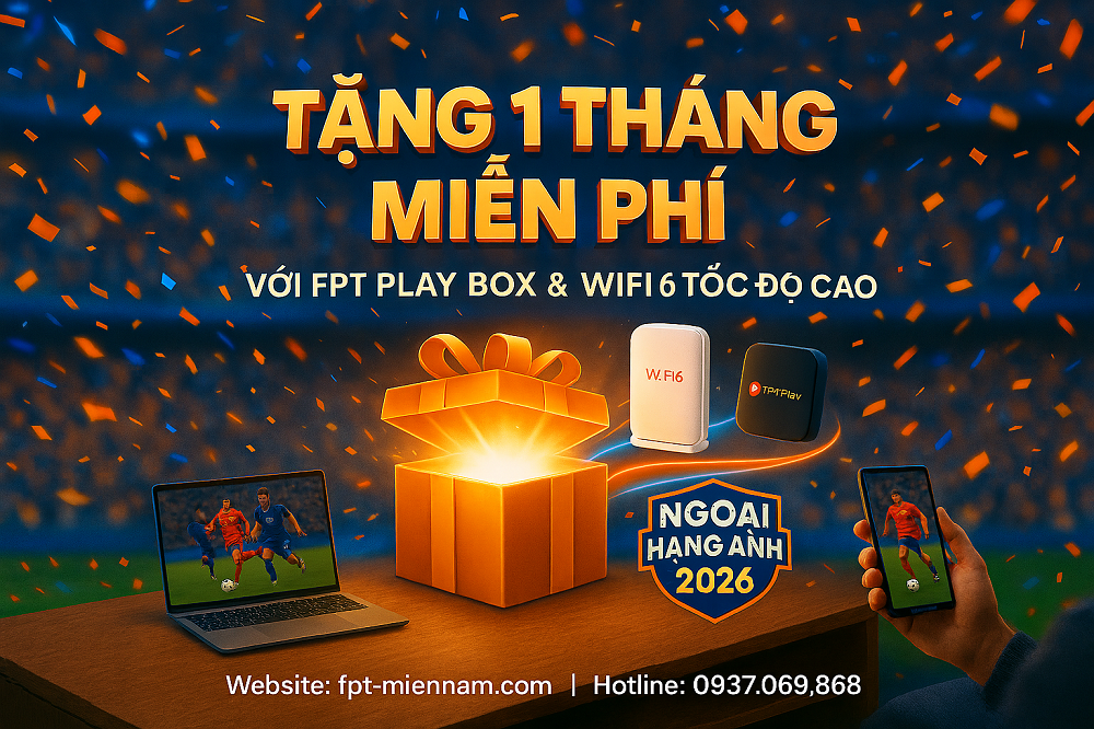 Chuong trinh khuyen mai tang 1 thang cuoc xem Ngoai hang Anh FPT