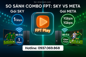 So sánh gói cước Combo FPT SKY và META xem Ngoại hạng Anh tại FPT Miền Nam