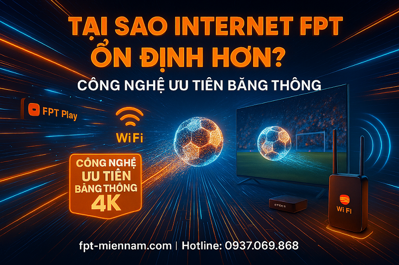 Tại sao Internet FPT ổn định hơn khi xem trực tiếp thể thao bóng đá?