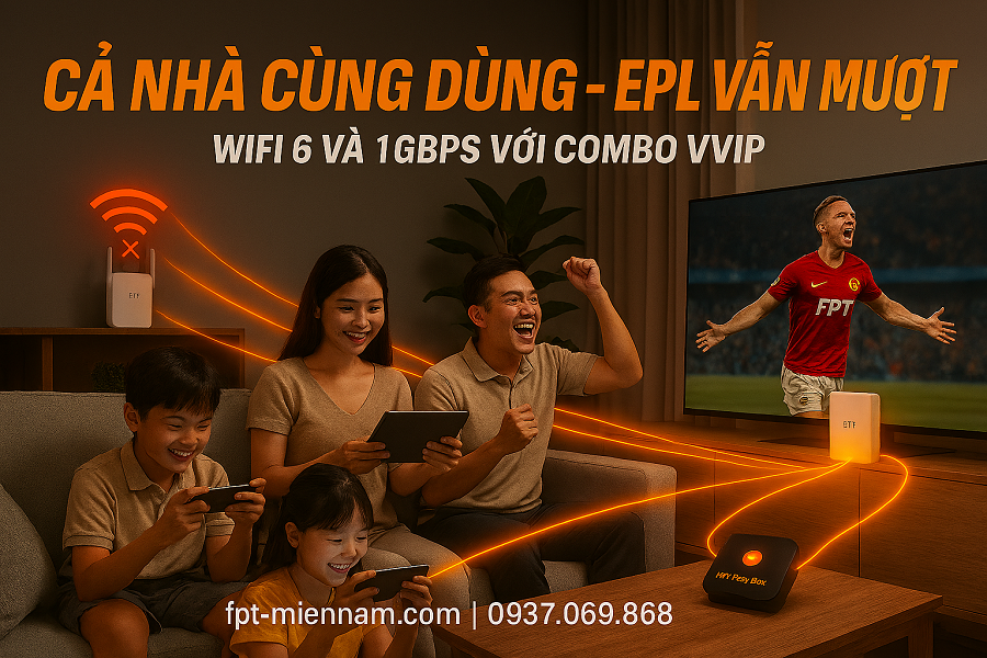 Cách hạn chế giật lag khi cả nhà cùng dùng mạng xem Ngoại hạng Anh