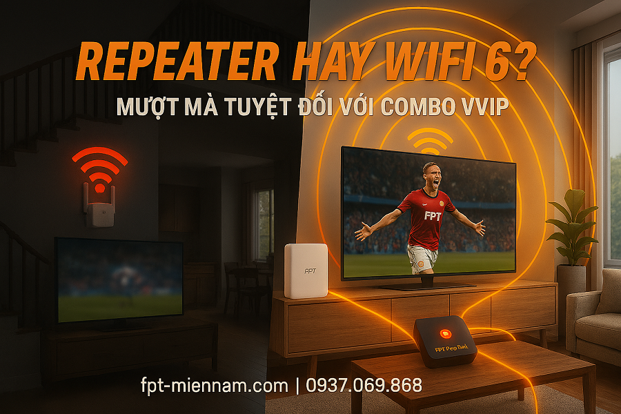 Có nên dùng Repeater khi xem Ngoại Hạng Anh trong nhà lớn?