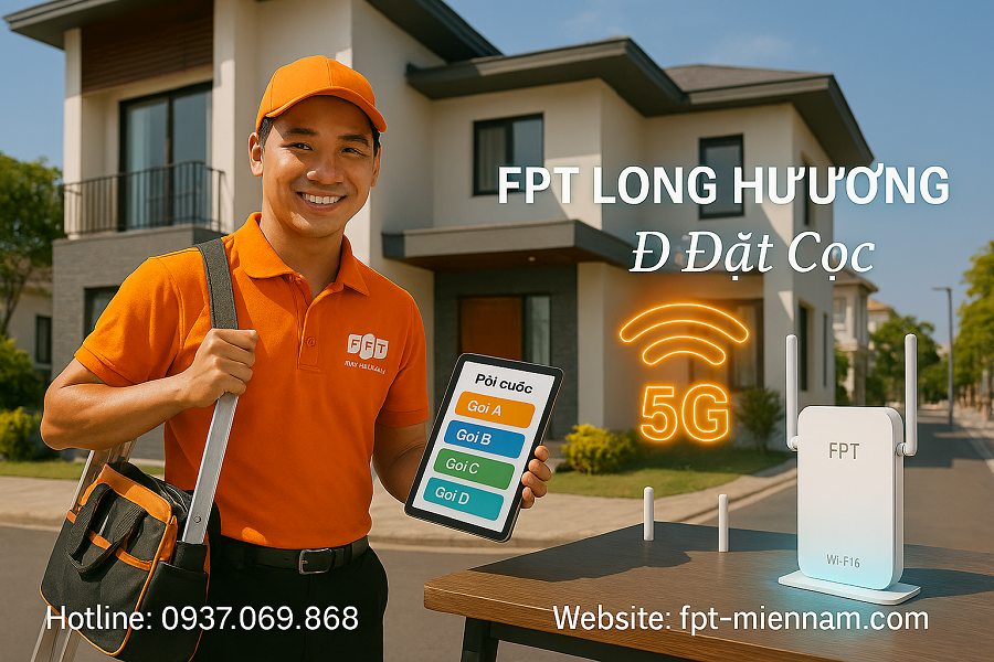 Đăng Ký Lắp WiFi FPT Phường Long Hương: Giải Pháp Internet Tốc Độ Cao, Tiết Kiệm