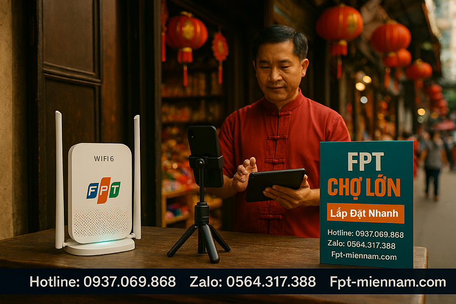 FPT Phường Chợ Lớn – Lắp WiFi FPT Không Cần Trả Trước, Thủ Tục Đơn Giản