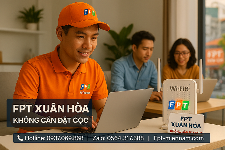 FPT Phường Xuân Hòa – Internet FPT Không Cọc, Lắp Trong 24H