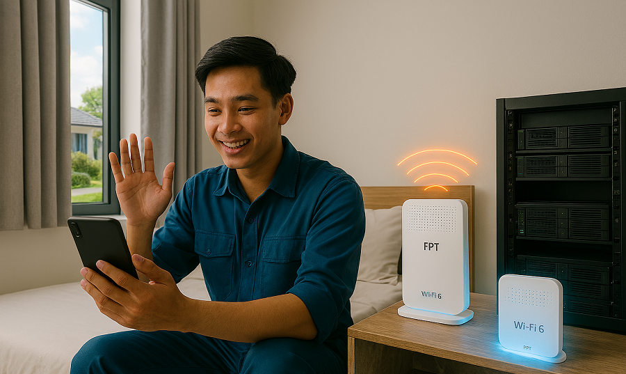 Internet FPT Long An Cho Phòng Trọ: WiFi Cực Mạnh – Thủ Tục Cực Nhanh