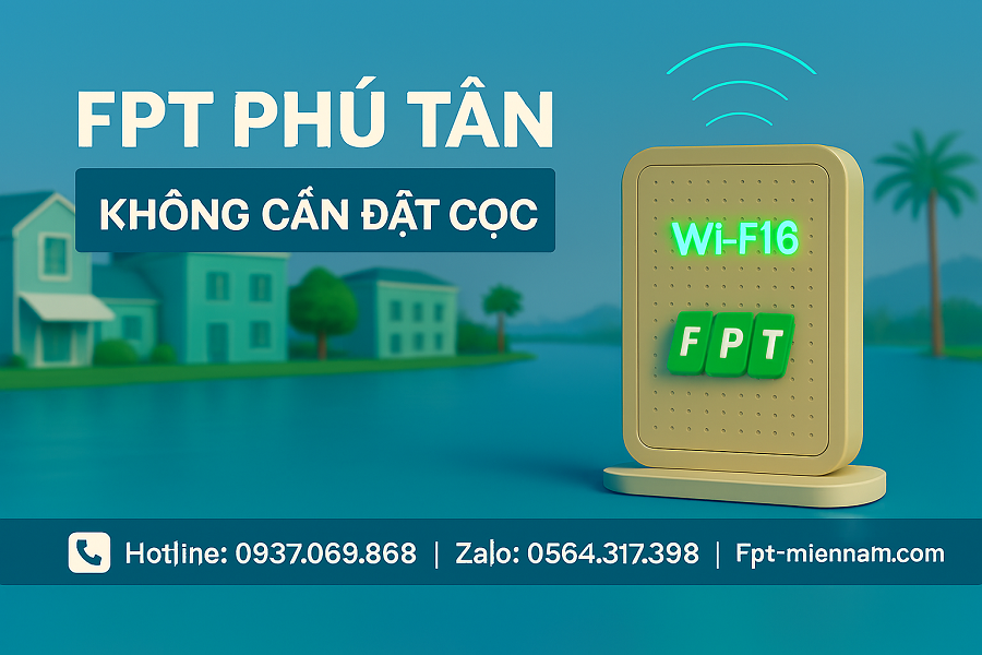Lắp WiFi FPT Phú Tân: Internet Siêu Tốc – Thủ Tục Đơn Giản Tại Nhà