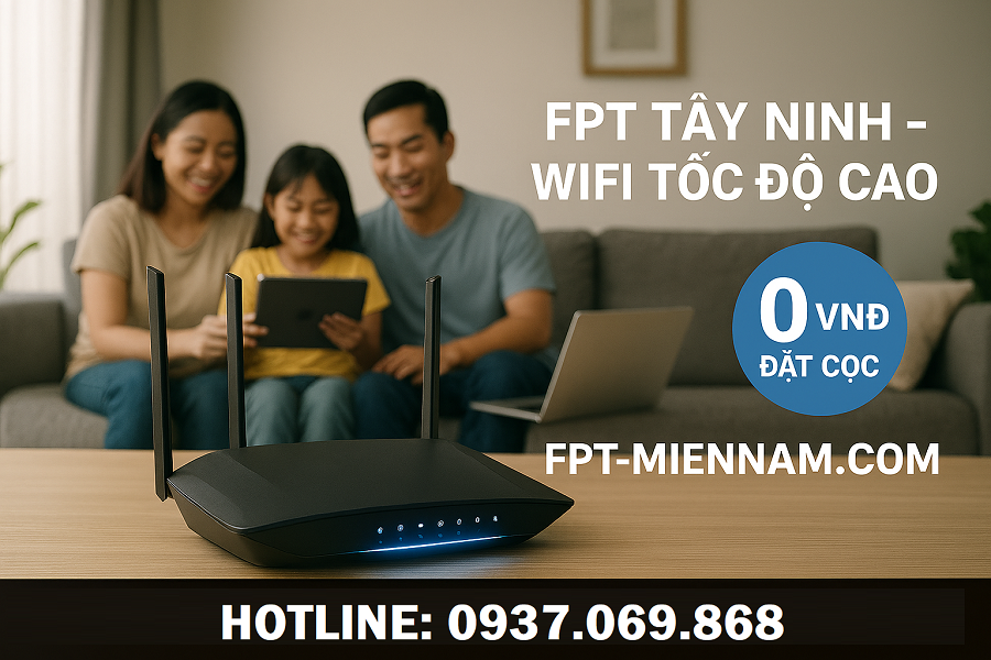 Lắp WiFi FPT Tây Ninh: Ưu Đãi Không Cần Đặt Cọc & Bảng Giá Mới Nhất