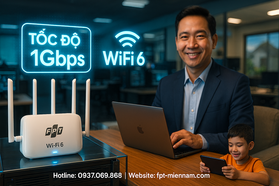 Lắp WiFi FPT Xã Bình Lợi: Giải Pháp Cáp Quang 1Gbps Cho Doanh Nghiệp