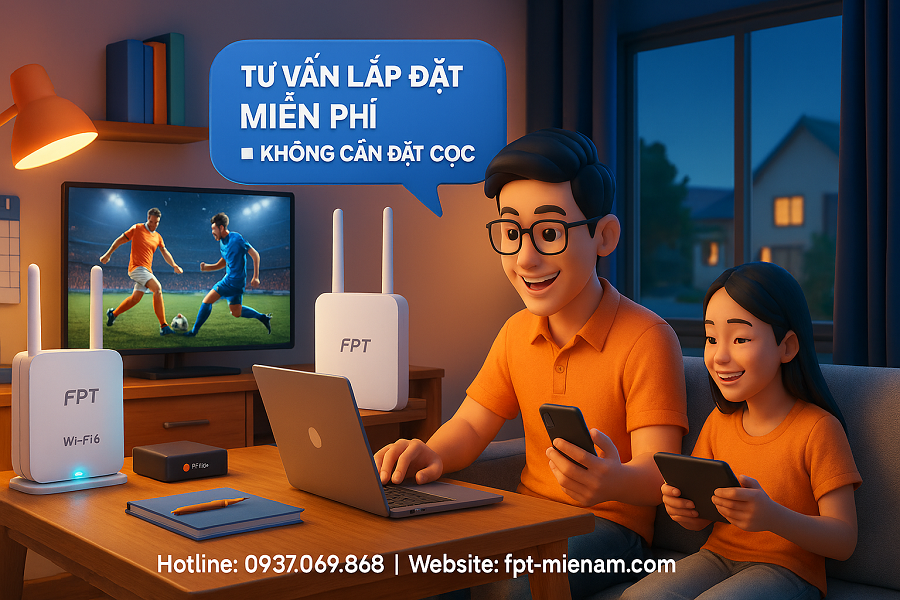 Lắp WiFi FPT Xã Tân Kiên: Gói Cước Ưu Đãi Sinh Viên & Người Thuê Trọ