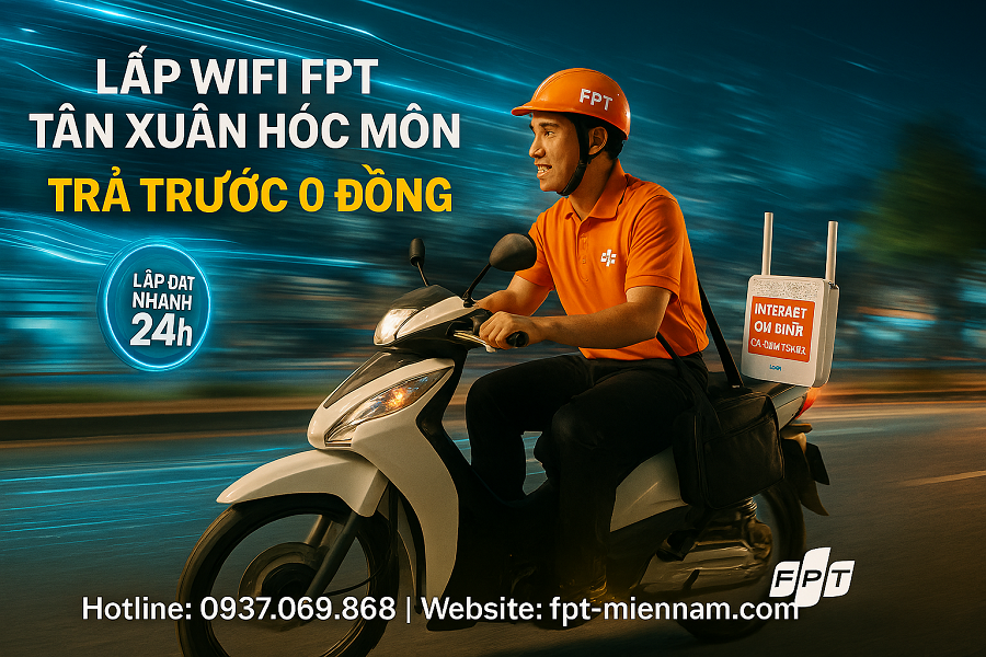 Lắp WiFi FPT Xã Tân Xuân – Dịch Vụ Siêu Tốc, Triển Khai Trong Ngày