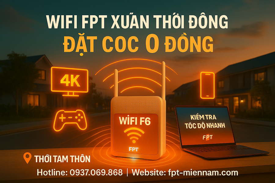 Lắp WiFi FPT Xuân Thới Đông – Thủ Tục Nhanh, Sóng Khỏe, Giá Siêu Rẻ