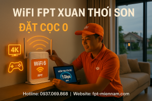 Lắp WiFi FPT Xuân Thới Sơn – Hạ Tầng Cáp Quang Mới, Ưu Đãi Cực Lớn