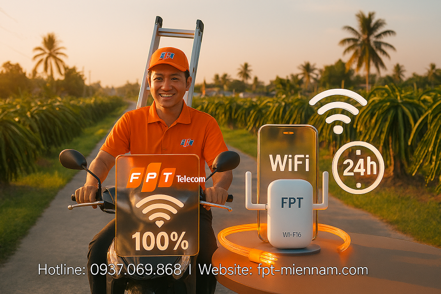 Wifi FPT Chợ Gạo – Dịch vụ lắp đặt thần tốc trong 24 giờ