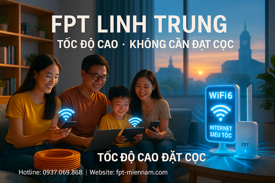 Wifi FPT Linh Trung: Giải Pháp Internet Tốc Độ Đỉnh Cao Cho Gia Đình Và Sinh Viên