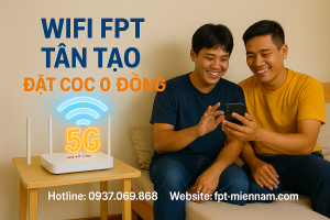 WiFi FPT Tân Tạo Cho Nhà Trọ: Sóng Khỏe, Giá Rẻ, 0đ Đặt Cọc