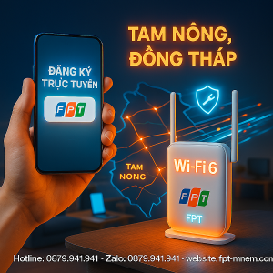 Đăng ký trực tuyến Wifi FPT Tam Nông: Tiện lợi, nhanh chóng, ưu đãi lớn