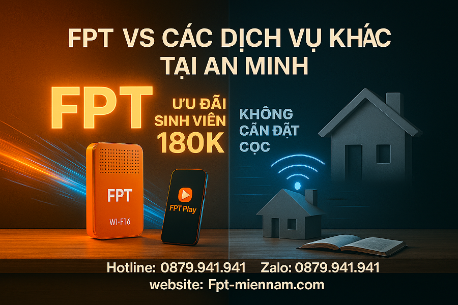 FPT So Với Nhà Mạng Khác Ở An Minh: 3 Lý Do Khiến FPT Áp Đảo