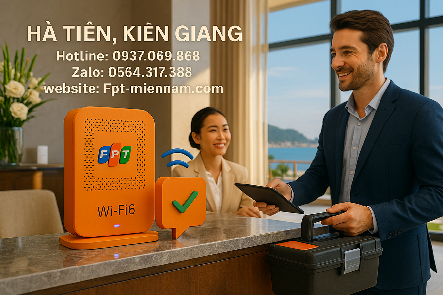 Gói Wi-Fi FPT Nào Phù Hợp Với Khách Sạn Ở Hà Tiên? Giải Pháp Kết Nối Cho Ngành Du Lịch