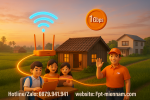 Lan Tỏa Mạng FPT Đến Mọi Ngõ Ngách Giồng Riềng: Kết Nối Không Khoảng Cách