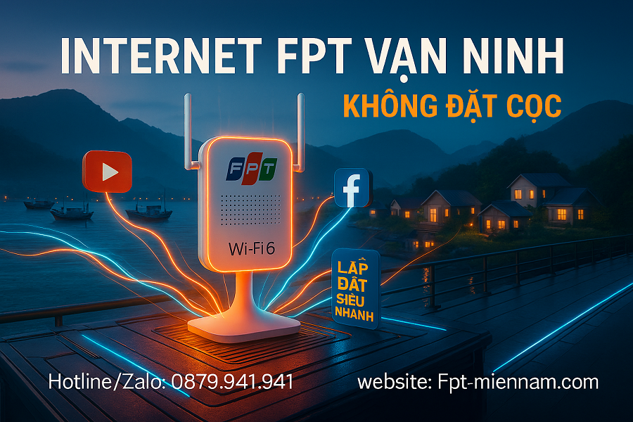 Lắp Internet FPT Vạn Ninh: Tốc Độ Cao – Không Đặt Cọc – Ưu Đãi Đặc Biệt