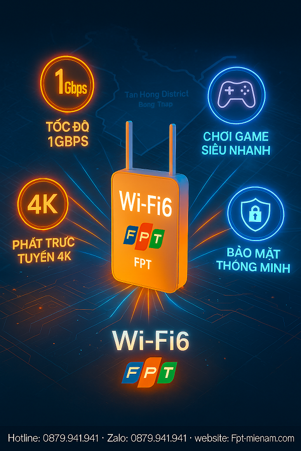 Lắp Wi fi FPT Tân Hồng: Khám phá những tính năng nổi bật dẫn đầu công nghệ