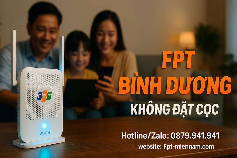 Lắp WiFi FPT Bình Dương: Ưu Đãi - Không Đặt Cọc, Không Trả Trước