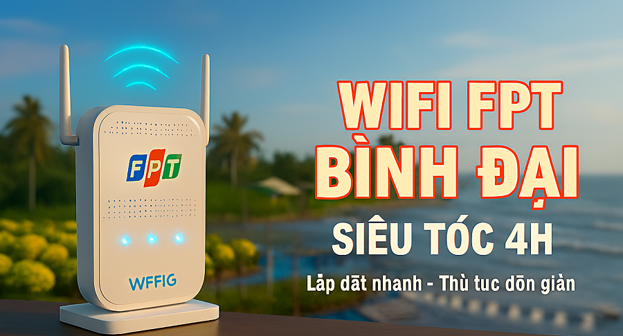 Lắp WiFi FPT Huyện Bình Đại: Internet Siêu Tốc cho Vùng Biển Xanh