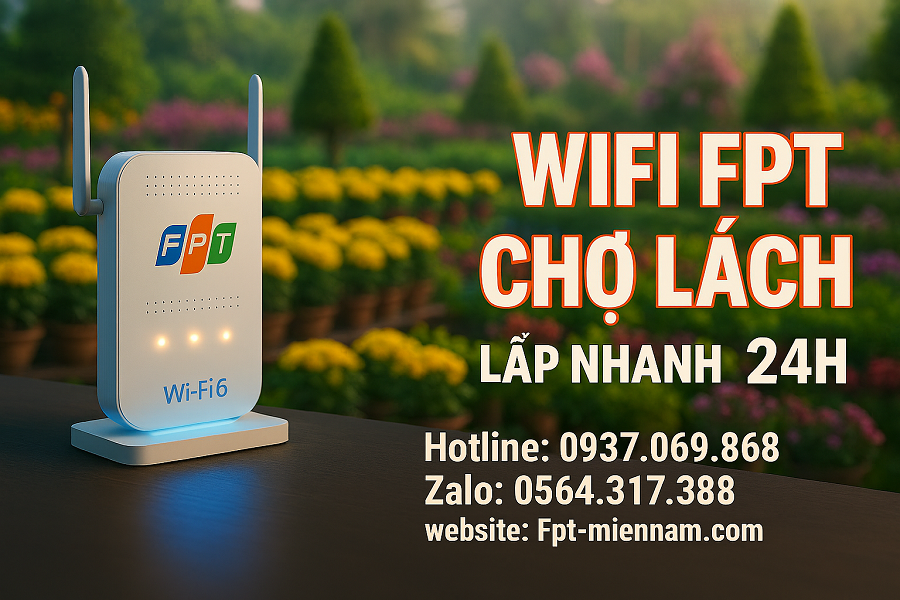Lắp WiFi FPT Huyện Chợ Lách: Giải Pháp Internet Tốc Độ Cao, Thủ Tục Đơn Giản