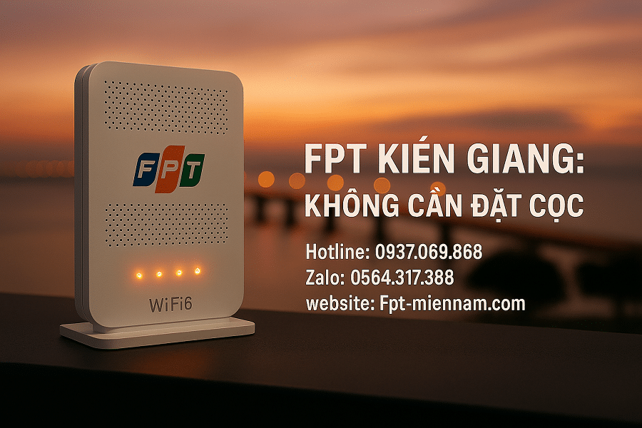 Lắp WiFi FPT Kiên Giang: Không Cần Đặt Cọc, Không Cần Trả Trước
