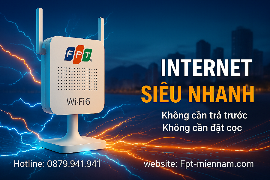 Lắp WiFi FPT Nha Trang: Không Đặt Cọc – Tốc Độ Cao – Giá Tốt Nhất