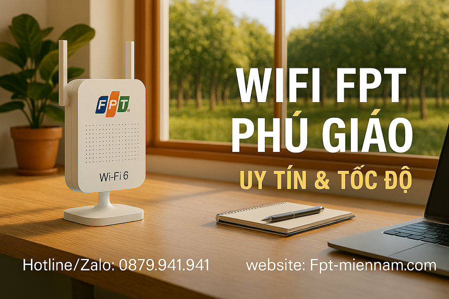 Lắp Wifi FPT Phú Giáo – Uy Tín, Tốc Độ Cao & Giá Cước Siêu Rẻ