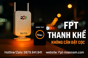 Lắp WiFi FPT Thanh Khê – Không Đặt Cọc, Tốc Độ Siêu Đỉnh