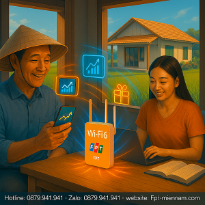 Lợi ích Wifi FPT Tân Hồng cho vùng nông thôn: Kết nối số, Đổi mới đời sống