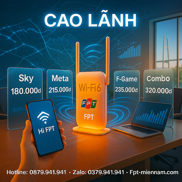 So sánh giá gói FPT ở Cao Lãnh: Gói cước nào tiết kiệm và mạnh nhất?
