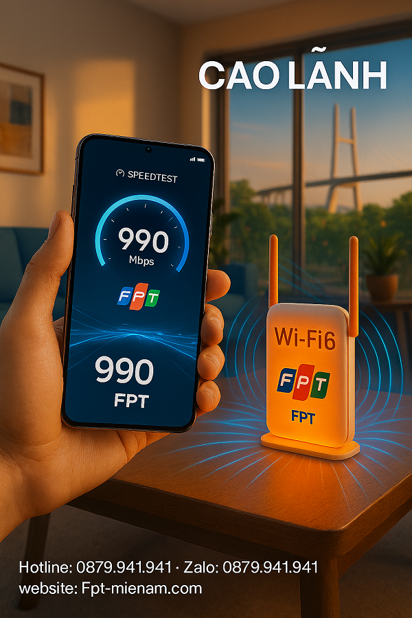 Tốc độ FPT Cao Lãnh – Review chi tiết: Có thực sự nhanh như lời đồn?