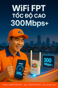 Top Gói WiFi FPT Thanh Khê Tốc Độ 300Mbps+ Đáng Lắp Nhất