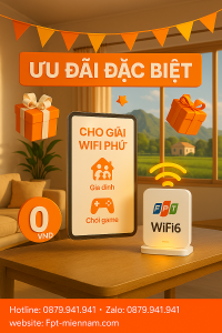 Ưu Đãi WiFi FPT Hòa Vang Tháng 03 – Miễn Phí Lắp Đặt 100%