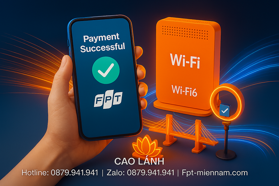 Wi Fi FPT Cao Lãnh – Thanh toán đơn giản, tiện lợi mọi lúc mọi nơi