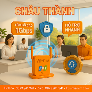Wi Fi FPT Châu Thành cho văn phòng SME: Kết nối ổn định, Bứt phá doanh thu