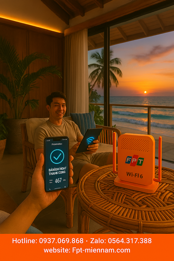 Wi-Fi FPT Cho Hệ Sinh Thái Homestay Phú Quốc – Kết Nối Mạnh, Khách Hàng Ưng