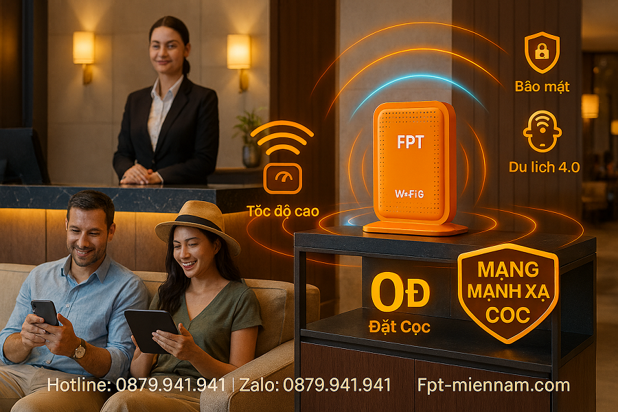 Wi-Fi FPT Cho Nghiệp Vụ Du Lịch: Chìa Khóa Nâng Tầm Dịch Vụ 4.0