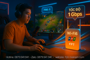 Wi Fi FPT Hồng Ngự cho game thủ: Chiến game cực đỉnh, không lo giật lag