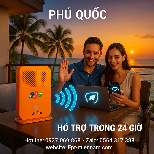 Wi-Fi FPT Phú Quốc – Tốc Độ Cao Nâng Tầm Kinh Doanh Du Lịch