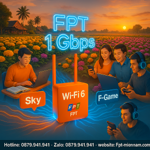 Wi fi FPT Sa Đéc – Trải nghiệm tốc độ đỉnh cao cho mọi nhà