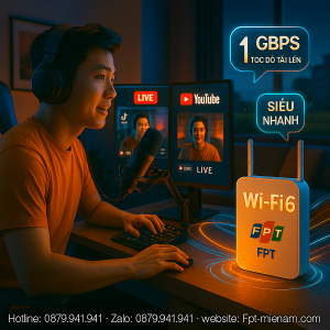 Wi Fi FPT tối ưu cho streaming ở Hồng Ngự: Bí quyết của những Streamer chuyên nghiệp