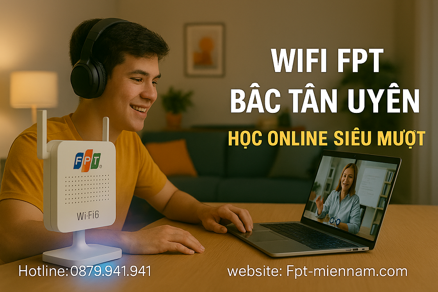 Wifi FPT Bắc Tân Uyên – Giải Pháp Internet Tốc Độ Cao Cho Học Tập & Làm Việc