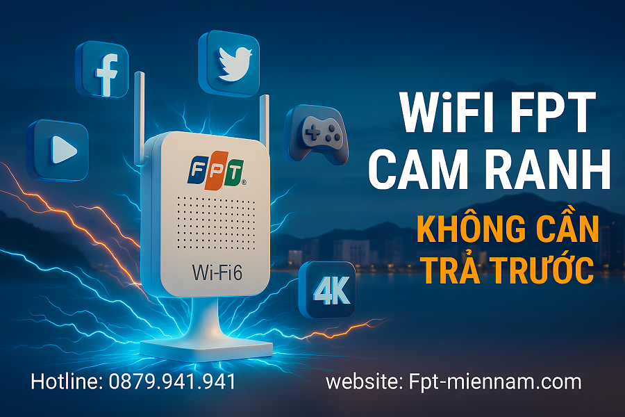 WiFi FPT Cam Ranh: Lắp Nhanh, Không Đặt Cọc – Ưu Đãi Mới Nhất